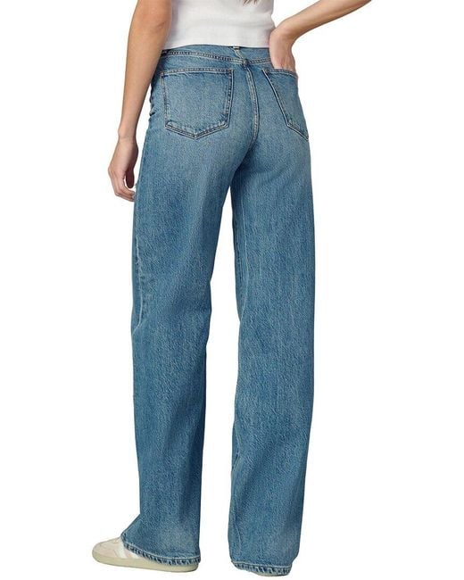 Joe's Jeans Blue The Mia Wide Leg Showdown Destruct Jean