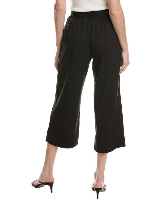 Laundry by Shelli Segal Black Belted Cropped Pant