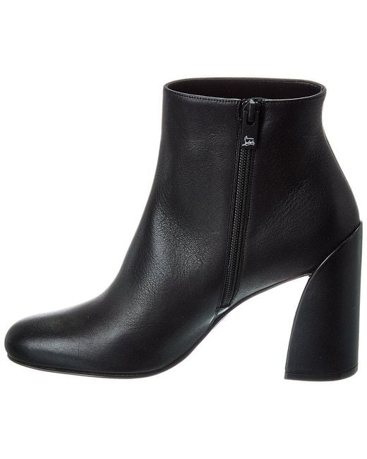 Christian Louboutin Black Jane 85 Leather Bootie
