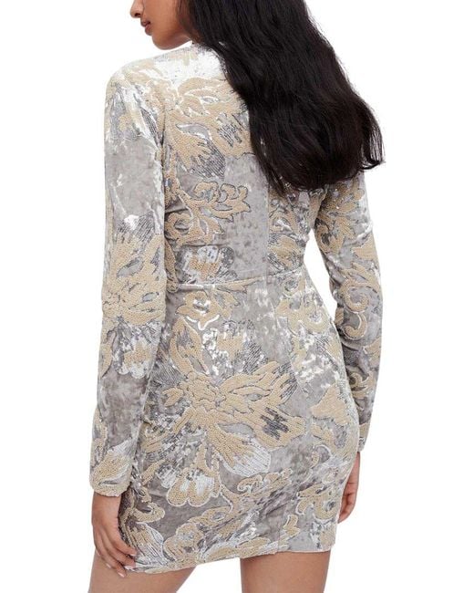 Maje Gray Raneli Mini Dress