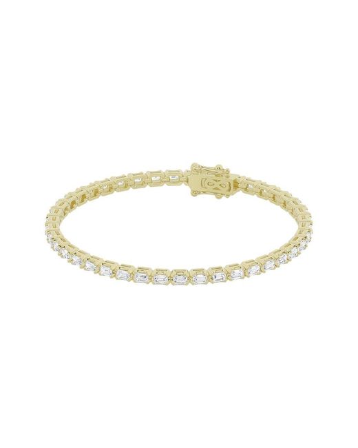 Lab Grown Diamonds Metallic 14K 3.00 Ct. Tw. Lab Grown Diamond Tennis Bracelet