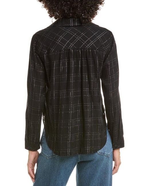 Bella Dahl Black Button Down Shirt