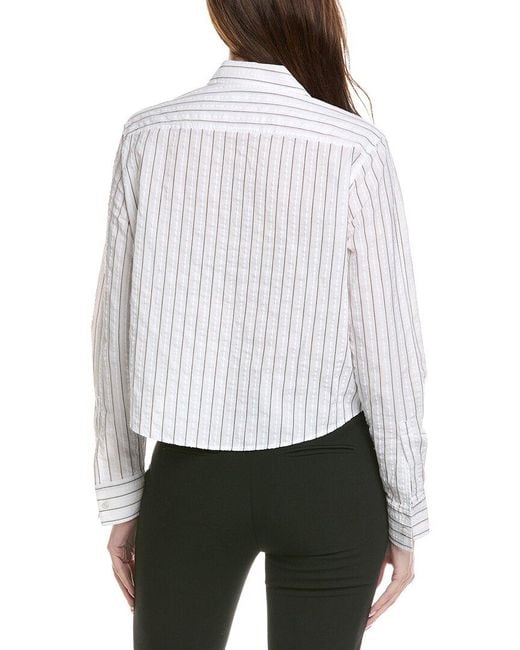 Boss White Briella Monday Button Down Shirt