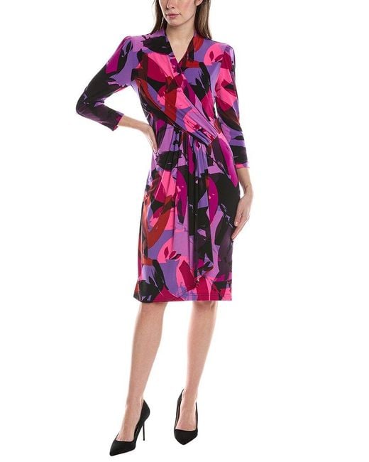 Joseph Ribkoff Red Midi Dress