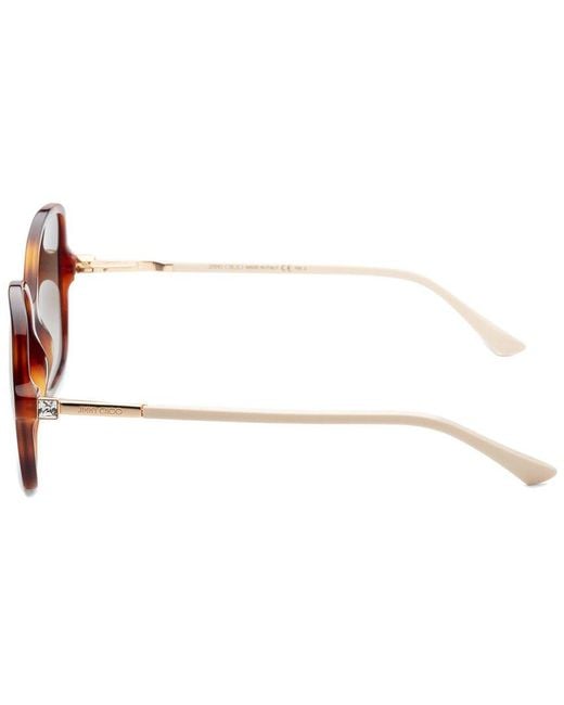 Jimmy Choo Brown Judys 57mm Sunglasses