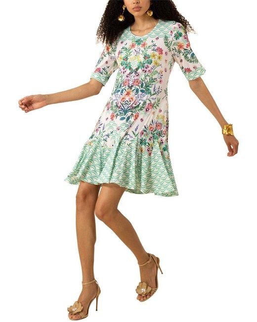 Hale Bob Green Hadassah Midi Dress