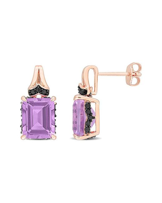 Rina Limor Pink 6.73 Ct. Tw. Sapphire & Rose De France Earrings