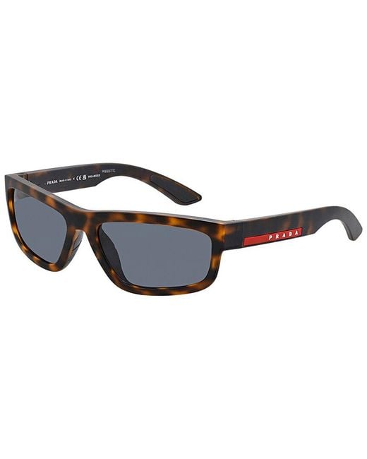 Prada Black Ps05Zs 59Mm Polarized Sunglasses