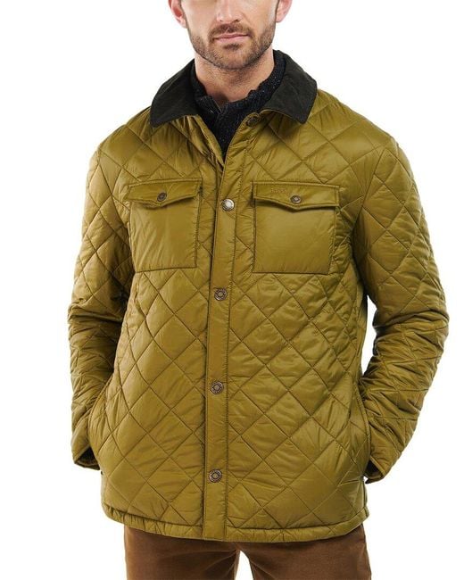Barbour Shirt Coat in Green for Men Lyst