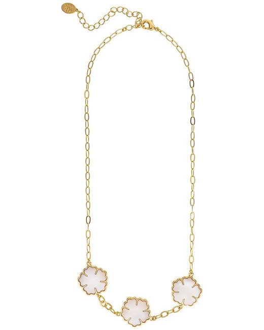 Rivka Friedman White 18K Statement Necklace
