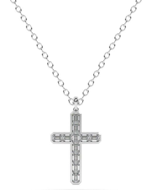 Lab Grown Diamonds Metallic 14K 1.00 Ct. Tw. Lab-Grown Diamond Necklace
