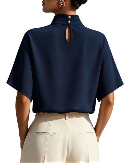 VERA DOLINI Blue Top