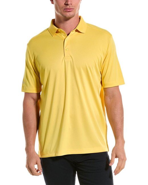 Callaway Apparel Yellow Tournament Polo Shirt for men