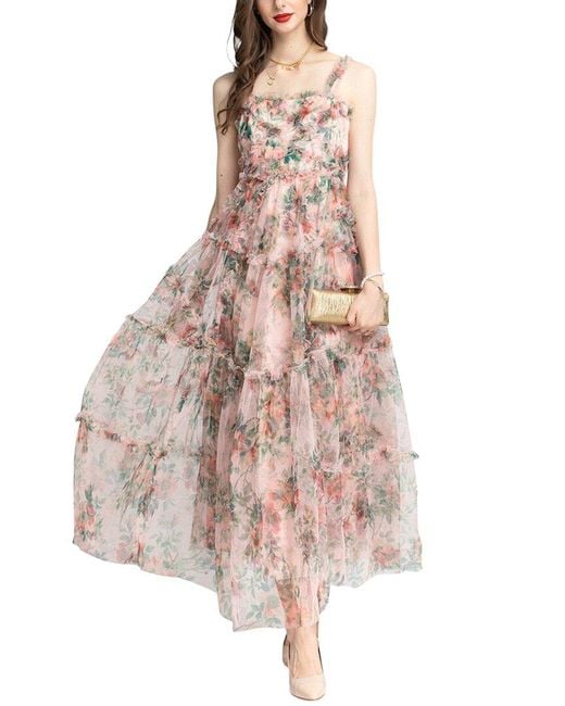 LIONELLO SALVI Pink Midi Dress
