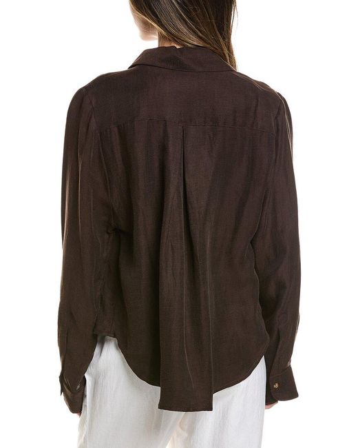 Anemos Brown Phillips Button-Down Shirt