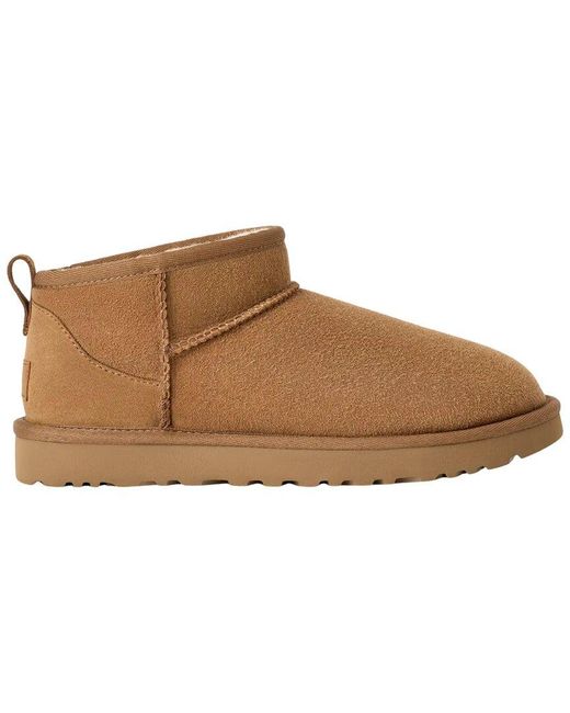 Ugg Brown Classic Ultra Mini Twinface Shearling Boot