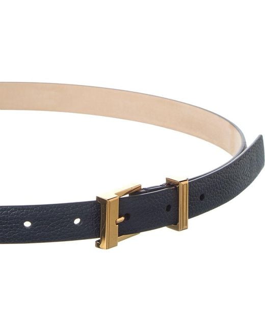Khaite Blue Manhattan Leather Belt
