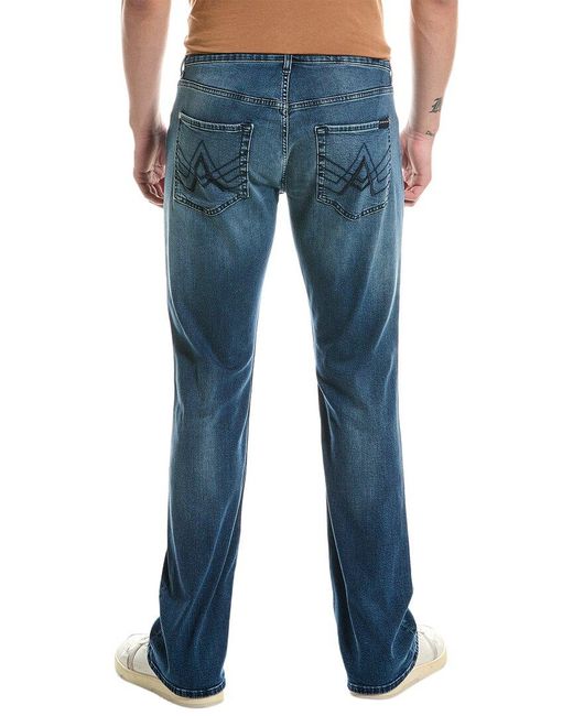 7 For All Mankind Blue Brett Tx Straight Jean for men