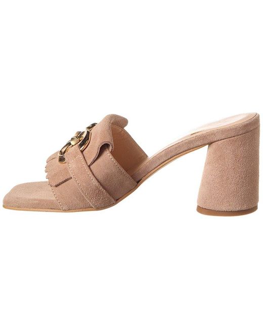 M by Bruno Magli Natural Neve Suede Sandal