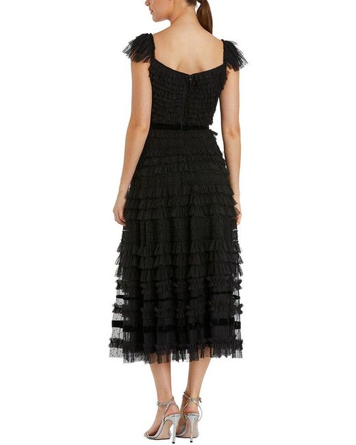 Mac Duggal Black Midi Dress