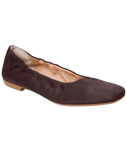 Jack Rogers Brown Santa Leather Ballet Flat
