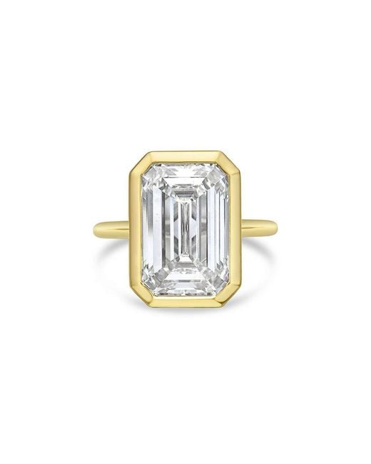 Diana M White Diana M. 14K 4.00 Ct. Tw. Lab-Grown Diamond Bezel Ring