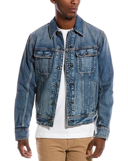 Rag Bone Eli Trucker Jacket in Blue for Men Lyst