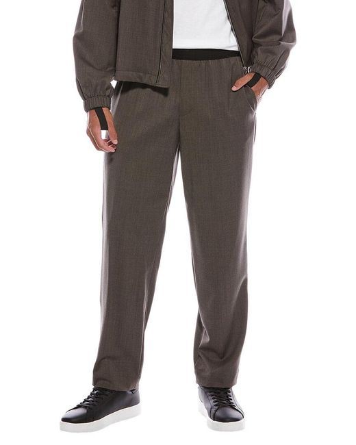 Helmut Lang Gray Taper Wool Pant for men