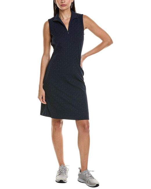 J.McLaughlin Blue Bedford Catalina Cloth Sheath Dress