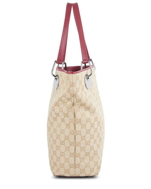 Gucci Natural Gg Canvas Eclipse Tote (Authentic Pre-Loved)