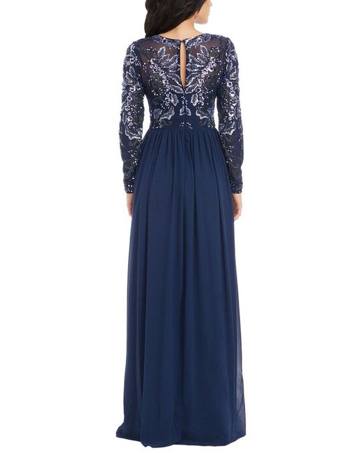 Dress the Population Blue Martha Maxi Dress