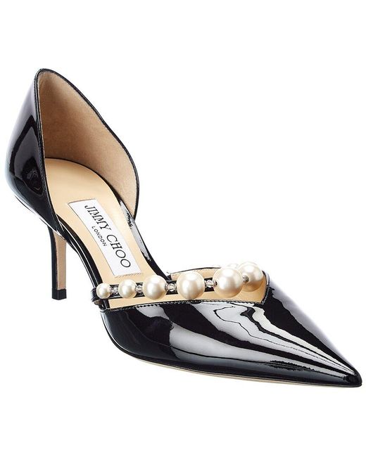 Jimmy Choo Leather Aurelie 65 Patent Pump in Black Lyst