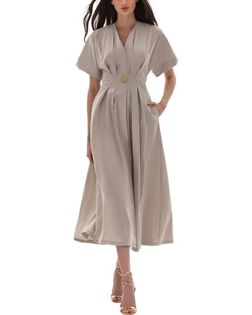 BGL Natural Midi Dress