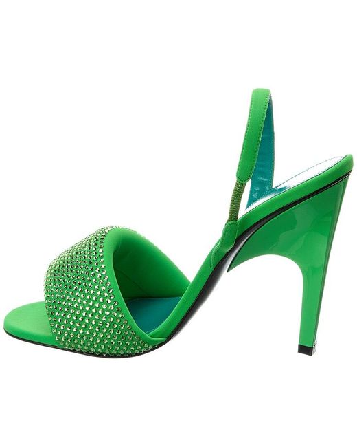 The Attico Green Rem 105 Slingback Sandal