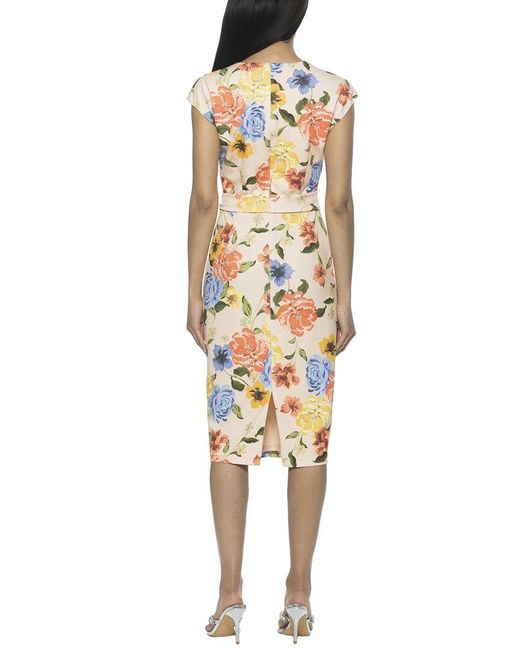 Alexia Admor Metallic Blossom Sheath Dress
