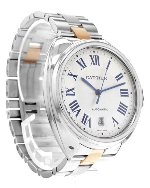 Cartier Gray Cle De Watch (Authentic Pre-Owned) for men