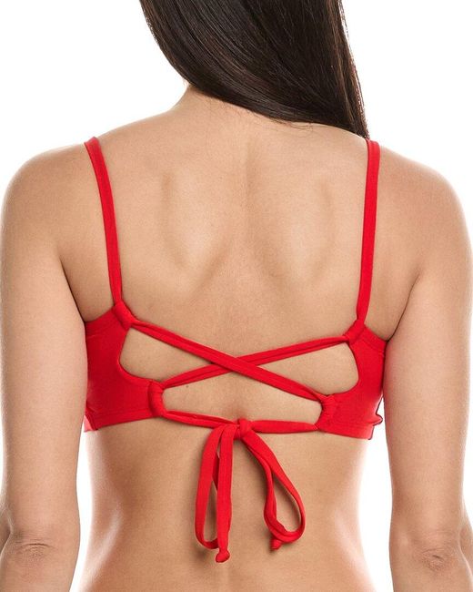 Robin Piccone Red Ava D Cup Twist Cami