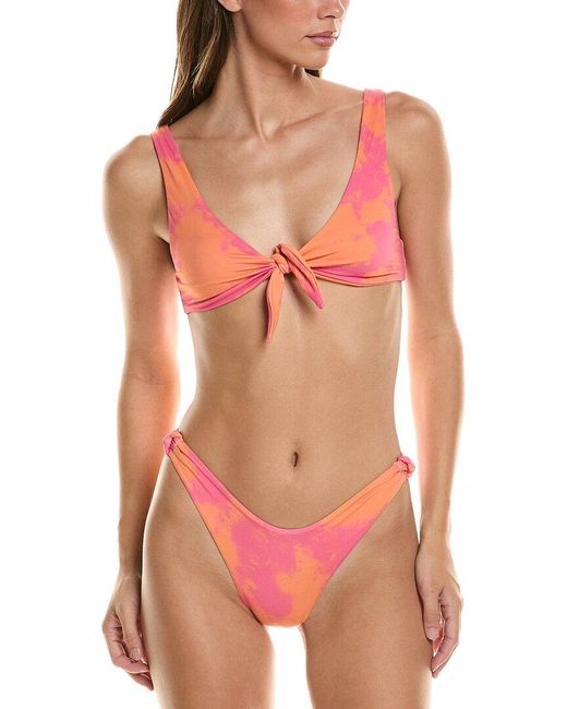 Manebí Red Manebi 2Pc Knot Front Bikini Set