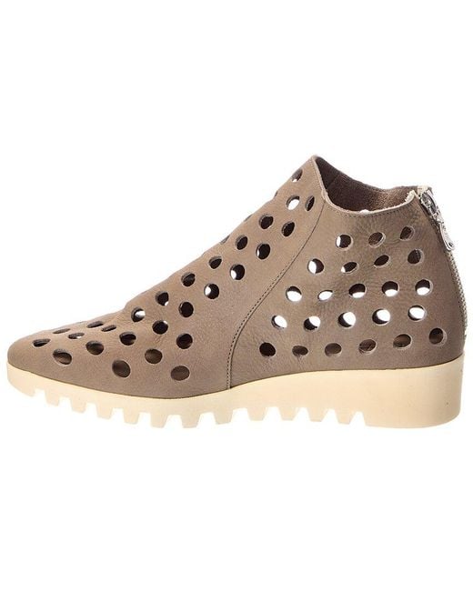 Arche Brown Lomeko Leather Flat