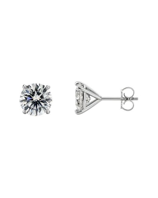 Prince Diamond & Jewelry Metallic 14K 3.50 Ct. Tw. Lab-Grown Diamond Stud Earrings