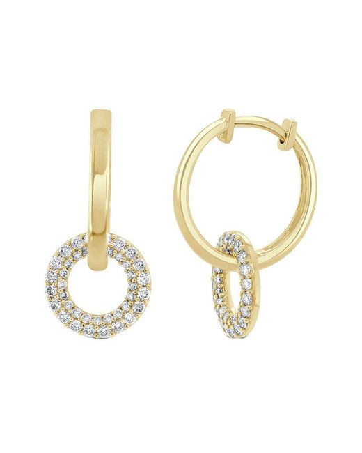 Sabrina Designs Metallic 14k 0.51 Ct. Tw. Diamond Huggie Dangle Earrings