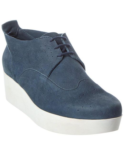 Arche Blue Furbye Leather Flat