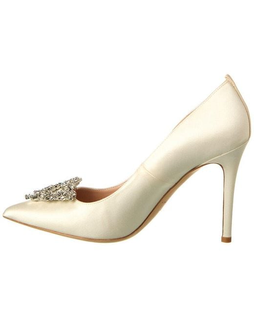 SJP by Sarah Jessica Parker White Ola 100 Satin Pump