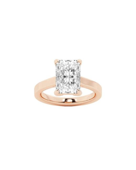 Lab Grown Diamonds White 14K.00 Ct. Tw. Lab-Grown Diamond Solitaire Engagement Ring
