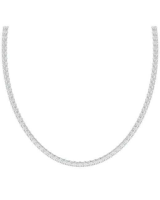 Lab Grown Diamonds White 14K 25.00 Ct. Tw. Lab-Grown Diamond Necklace