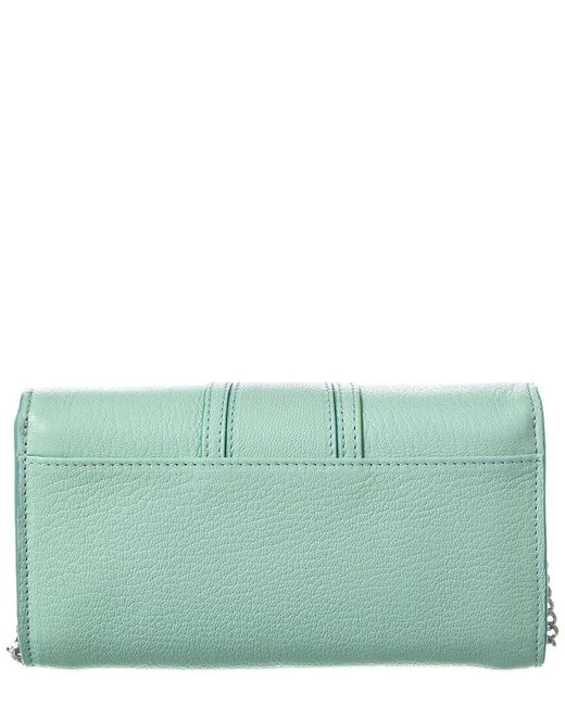 See By Chloé Green Hana Leather Wallet On Chain