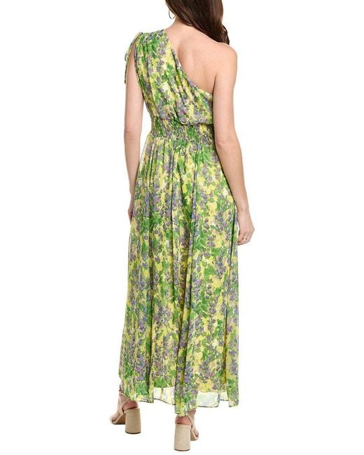 Taylor Green One-Shoulder Midi Dress