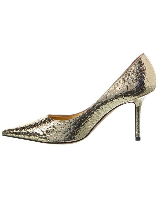 Jimmy Choo Metallic Love 85 Leather Pump