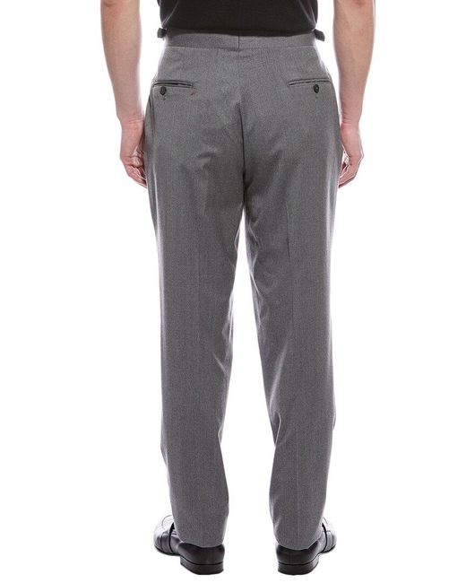 Isaia Gray Wool Pant for men
