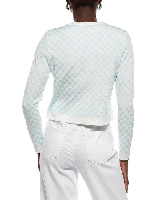 Marc Cain White Textured Cardigan